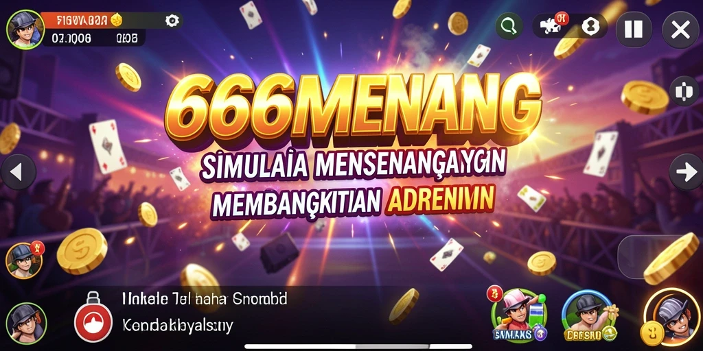 Tampilan gameplay mendebarkan dalam 666MENANG dengan elemen simulasi yang interaktif.