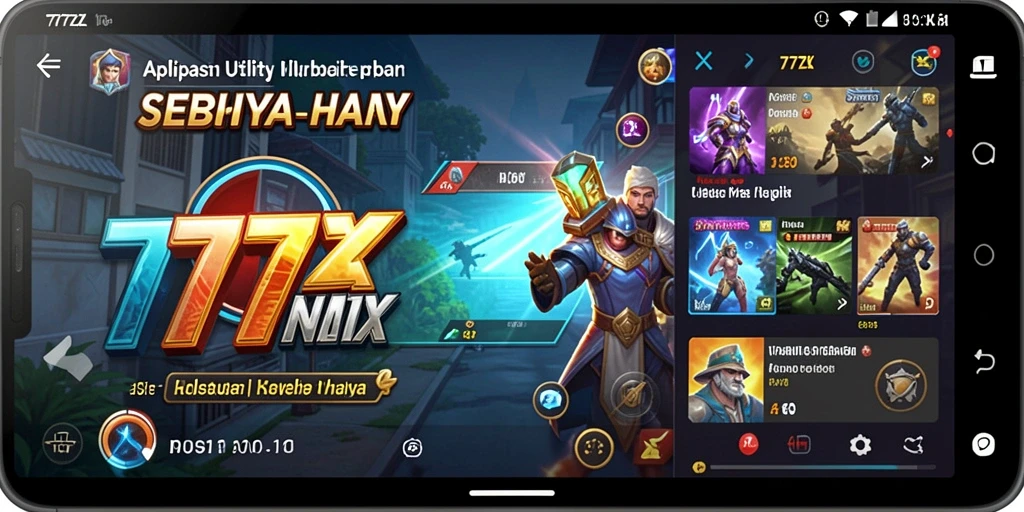 Tampilan antarmuka pengguna aplikasi Utility 777ZX yang intuitif.