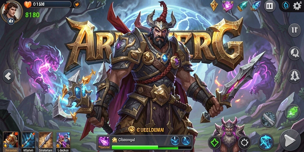 Tampilan gameplay seru di dunia fantasi ARPG.