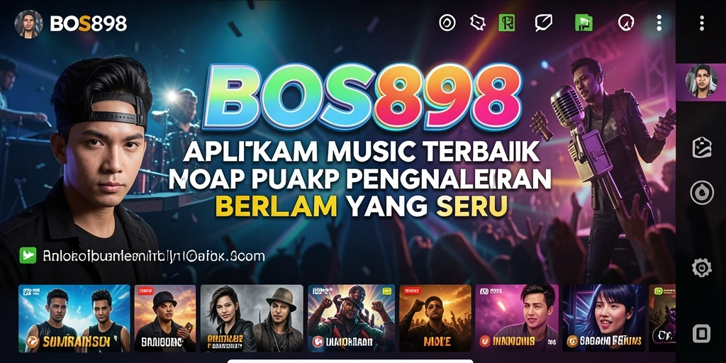 Tampilan gameplay BOS898 dengan pemain menikmati musik dan bernyanyi.