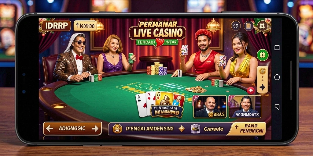 Screenshot gameplay menarik dari permainan Live Casino IDRRP.