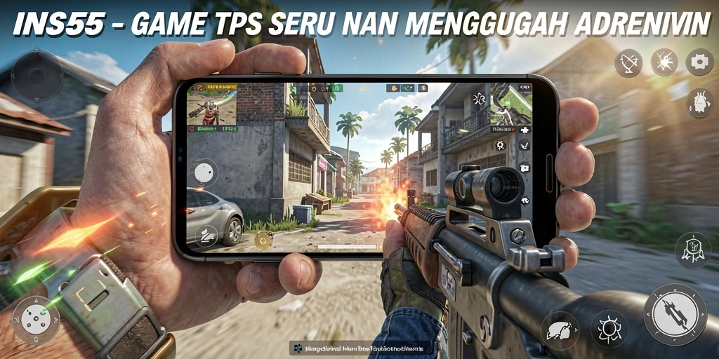 Tampilan gameplay INS55 yang penuh aksi dan strategi.