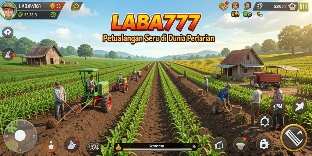 Gameplay seru di dunia pertanian dengan beragam aktivitas.