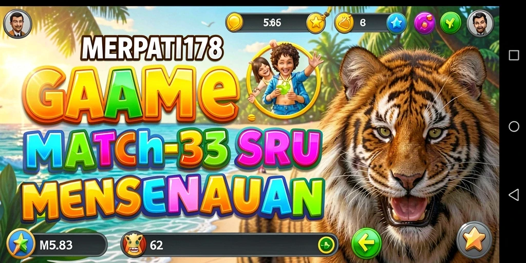 Screenshot gameplay MERPATI178 yang menunjukkan keseruan mencocokkan objek.