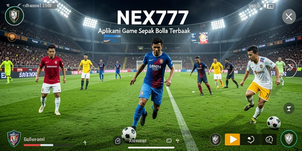 Gameplay NEX777 yang intens dengan aksi sepak bola seru.