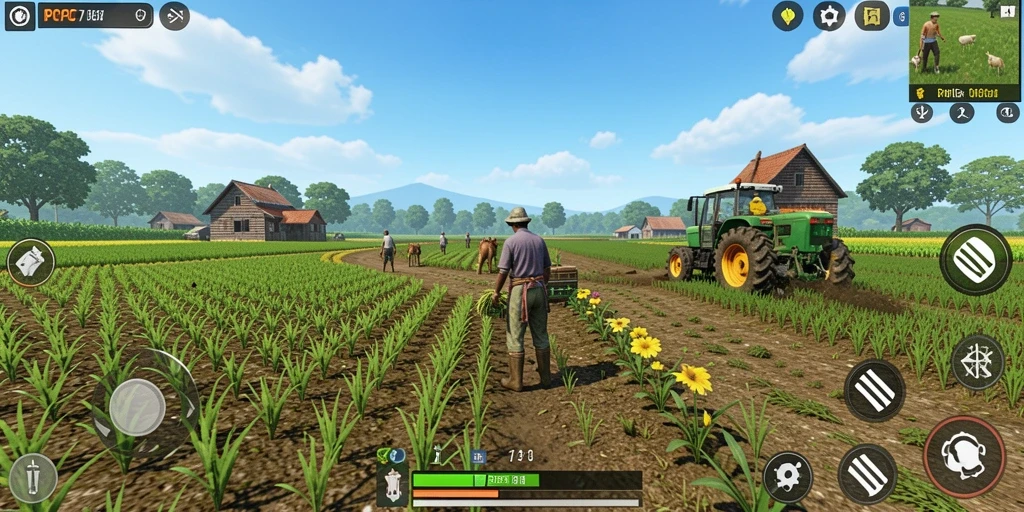 Gameplay seru PCPC7 dengan nuansa pertanian yang menarik.