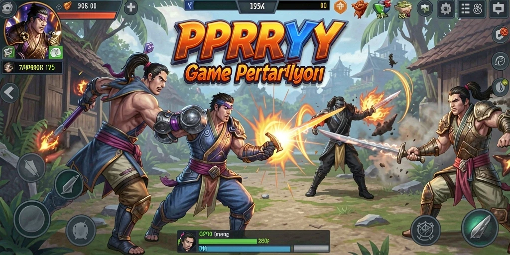 Gameplay seru dari PPRRYY dengan pertarungan intens.