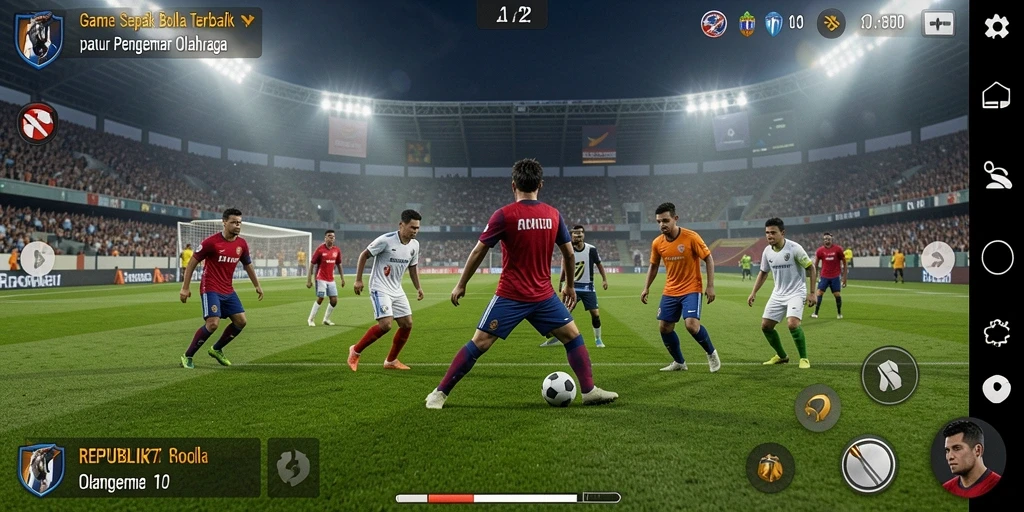 Gameplay seru dalam permainan sepak bola REPUBLIK77.