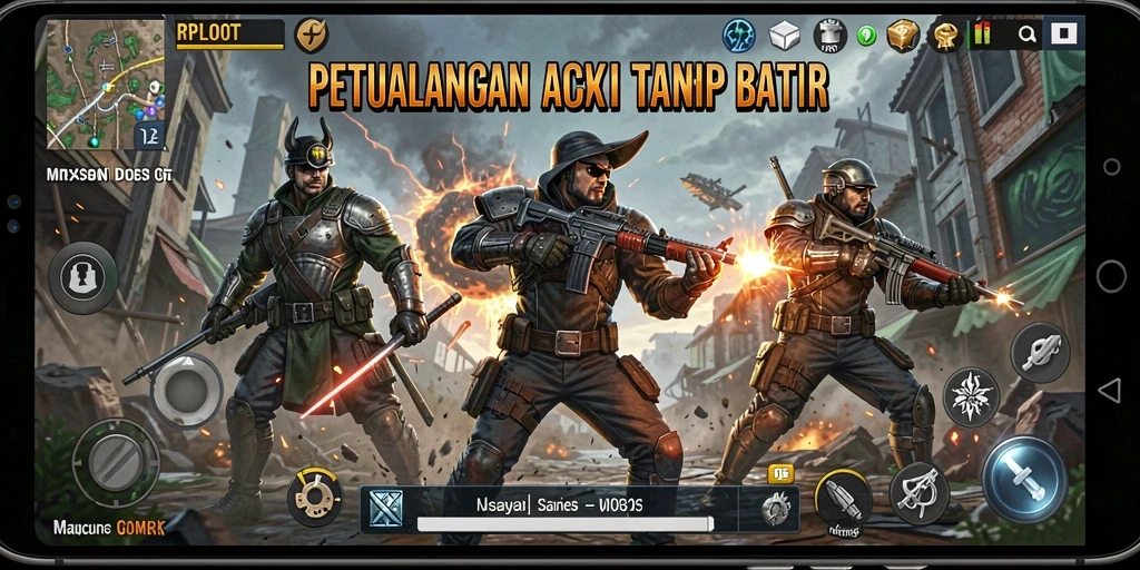 Screenshot RPLOOT menampilkan aksi seru dalam gameplay yang mendebarkan.