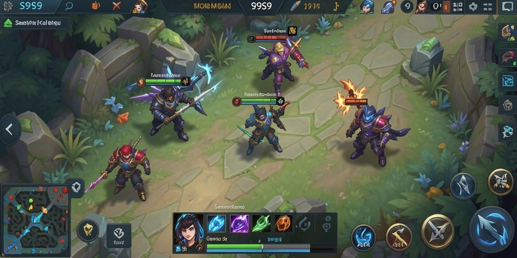 Tampilan dari gameplay S9S9 yang mendebarkan dan penuh strategi.