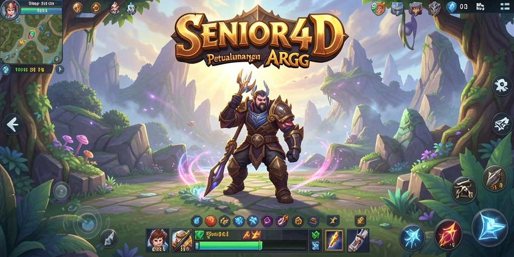 Tampilan gameplay dinamis dalam SENIOR4D yang mengagumkan.