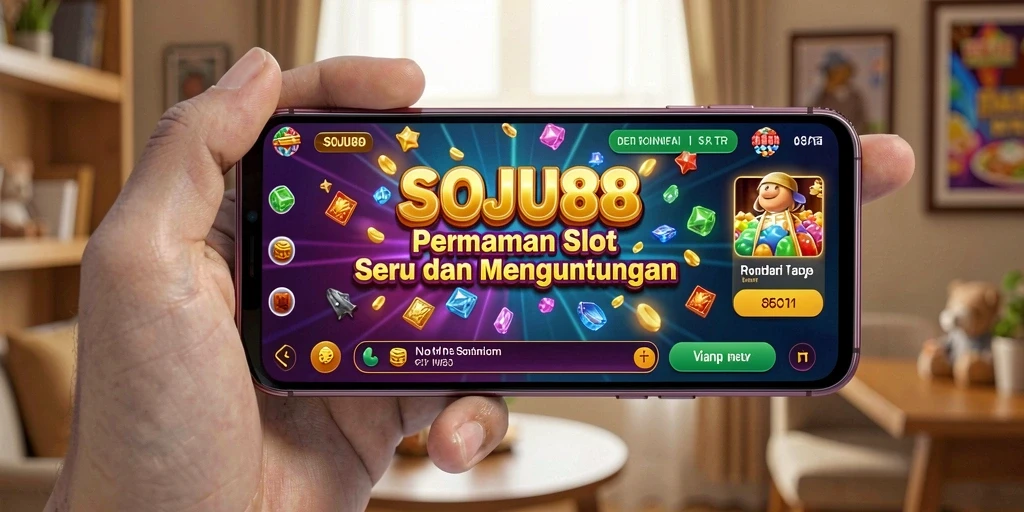 Tampilan gameplay menyenangkan dari slot SOJU88 dengan tema menarik.