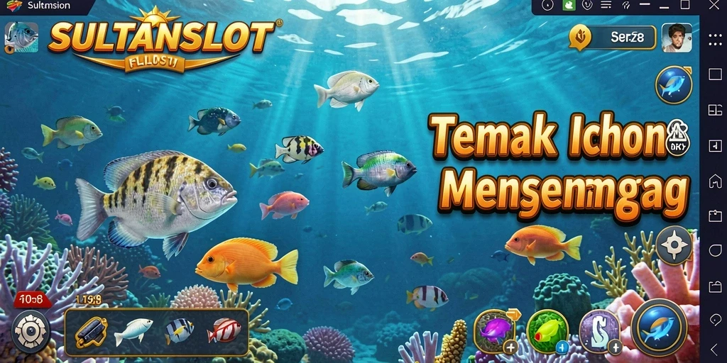 Tampilan gameplay SULTANSLOT yang seru dan menegangkan saat menembak ikan.